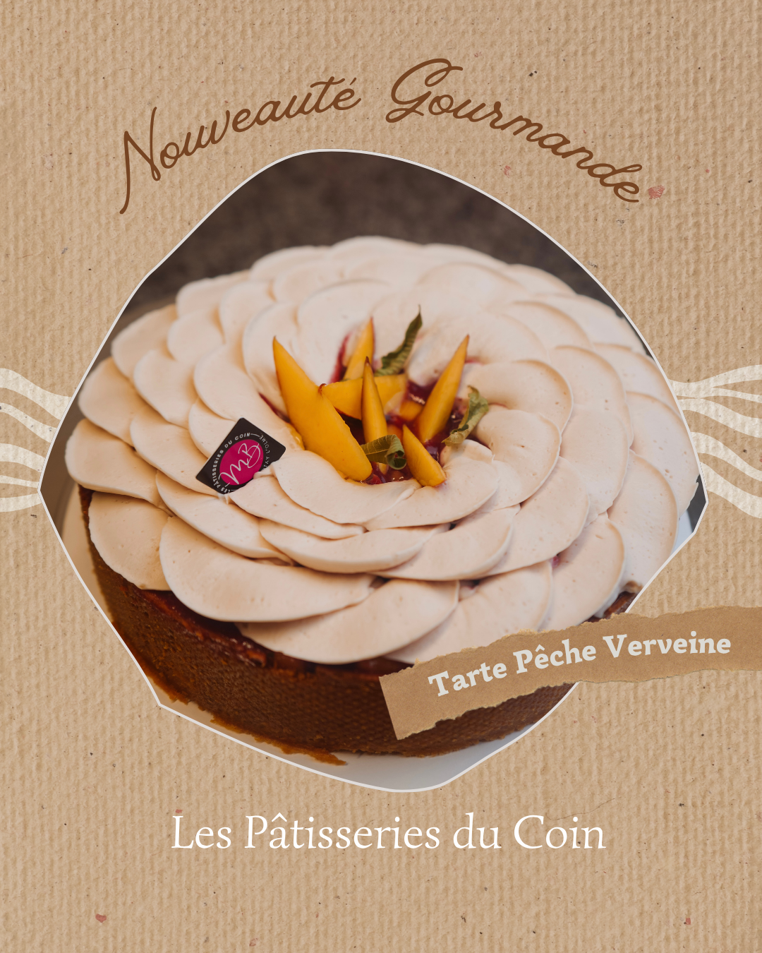 TARTE PECHE VERVEINE