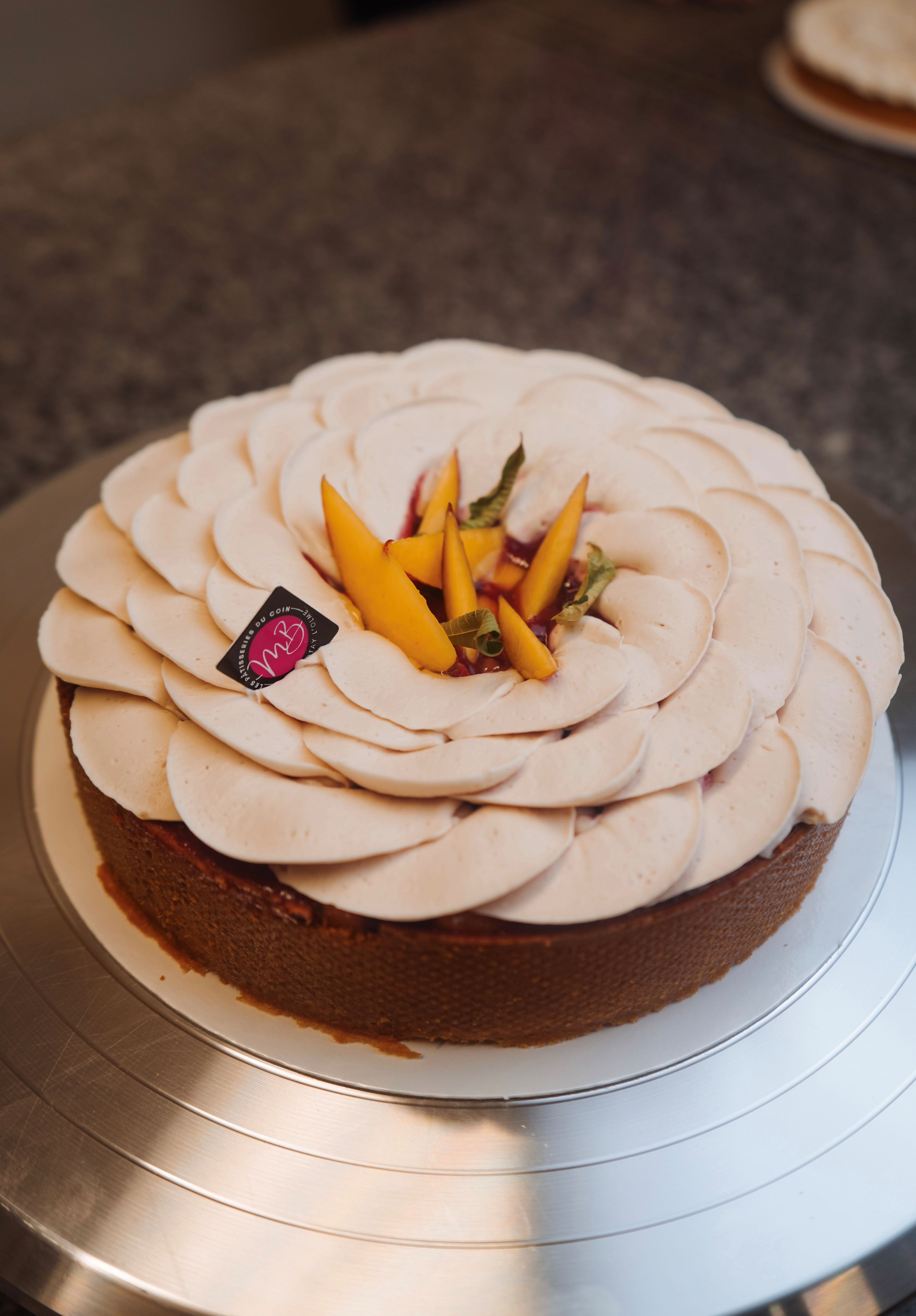 TARTE PECHE VERVEINE