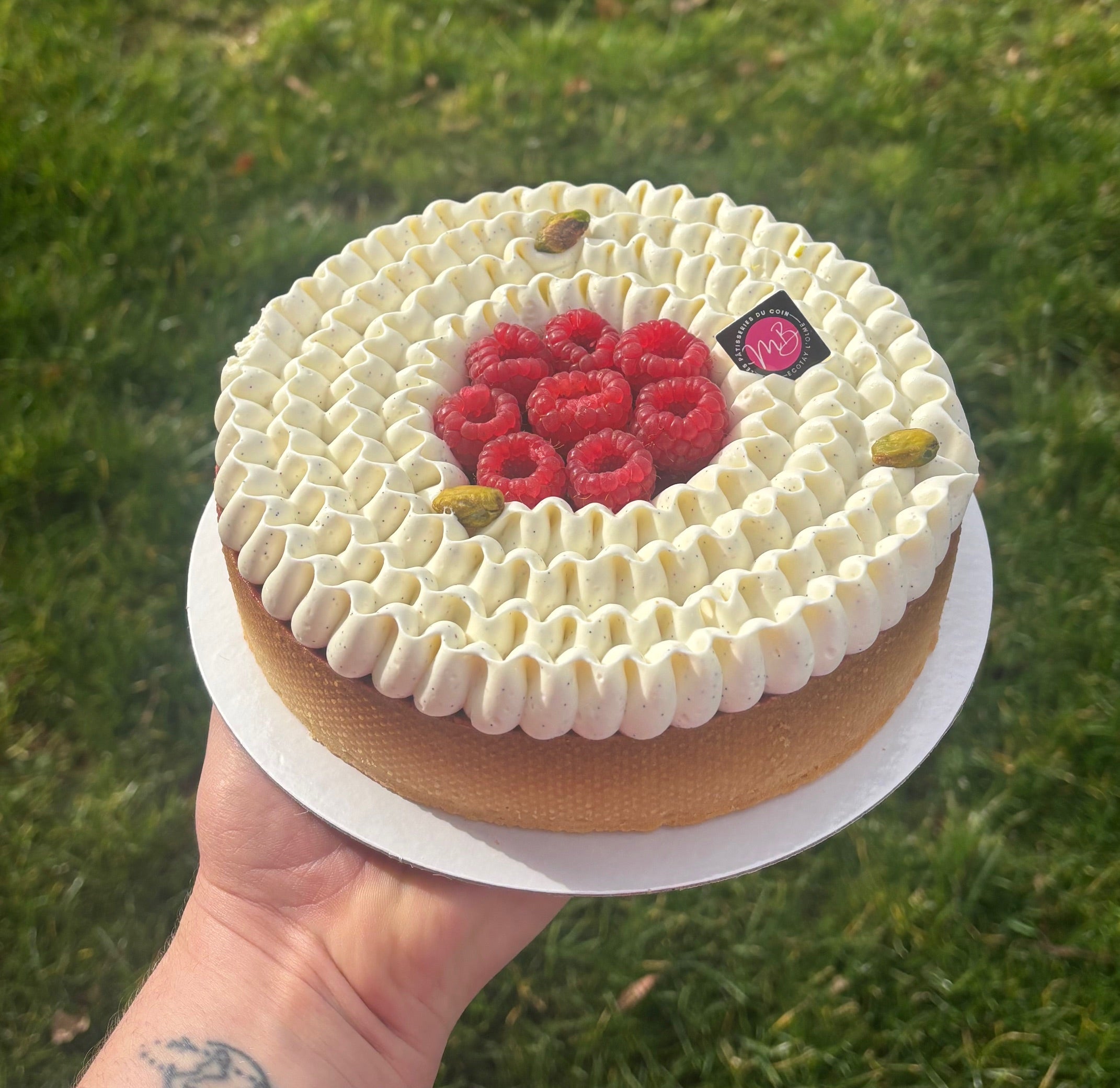 TARTE PISTACHE FRAMBOISE YAOURT